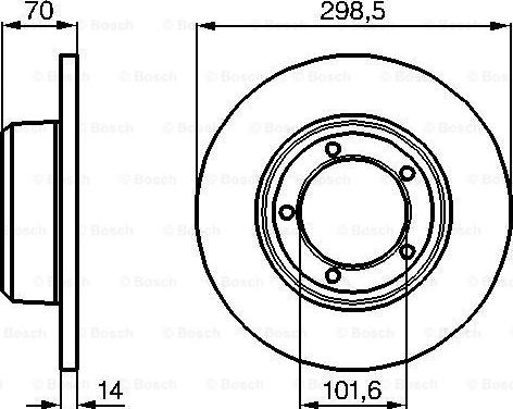 BOSCH 0 986 478 827 - Əyləc Diski furqanavto.az