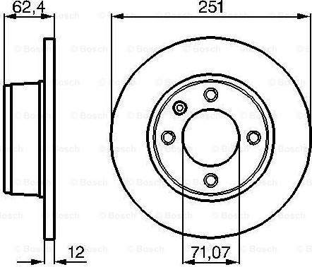 BOSCH 0 986 478 879 - Əyləc Diski furqanavto.az