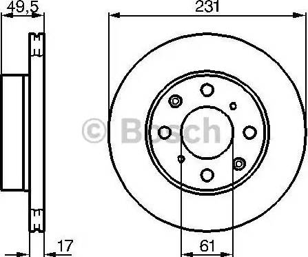 BOSCH 0 986 478 347 - Əyləc Diski furqanavto.az