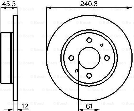 BOSCH 0 986 478 368 - Əyləc Diski furqanavto.az