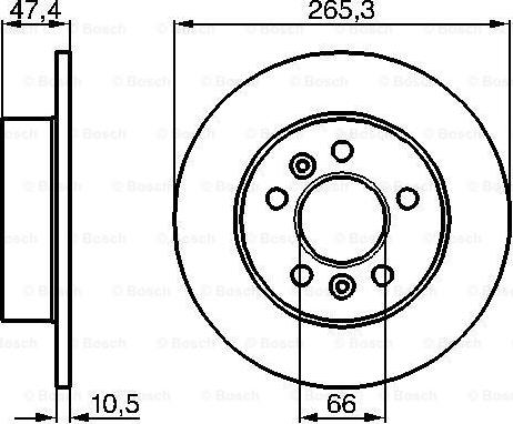 BOSCH 0 986 478 305 - Əyləc Diski furqanavto.az