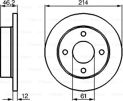 BOSCH 0 986 478 389 - Əyləc Diski furqanavto.az