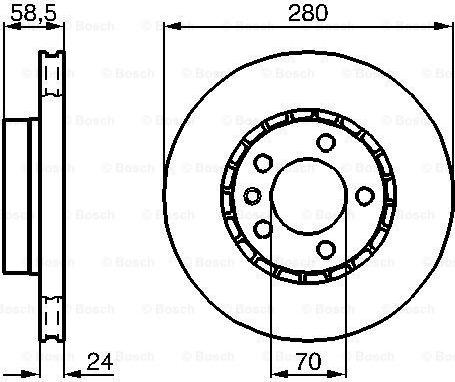 BOSCH 0 986 478 326 - Əyləc Diski furqanavto.az