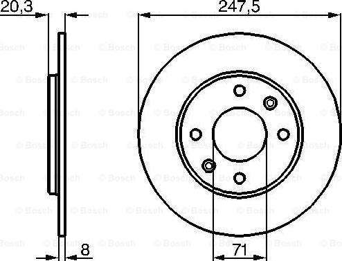 BOSCH 0 986 478 371 - Əyləc Diski furqanavto.az