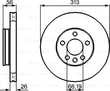 BOSCH 0 986 478 296 - Əyləc Diski furqanavto.az