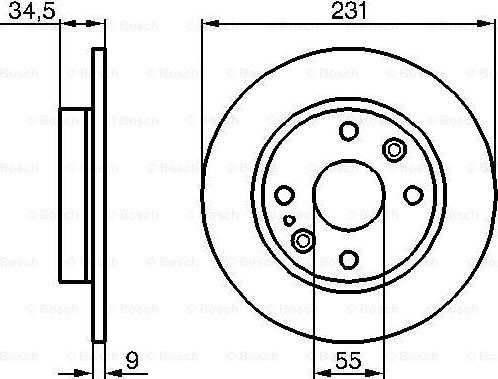 BOSCH 0 986 478 242 - Əyləc Diski furqanavto.az