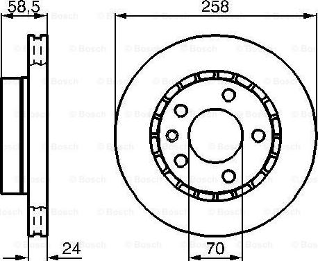 BOSCH 0 986 478 265 - Əyləc Diski furqanavto.az