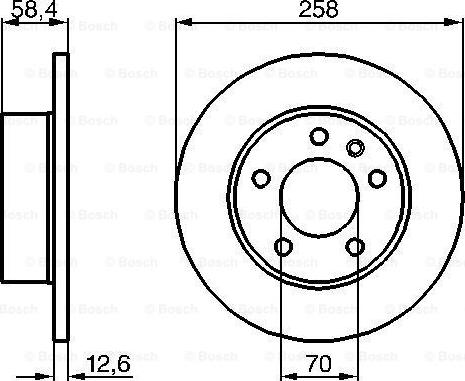 BOSCH 0 986 478 266 - Əyləc Diski furqanavto.az