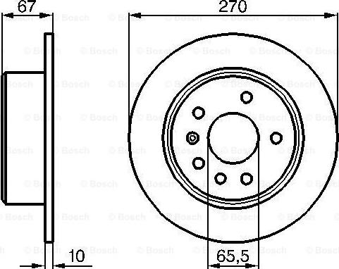 BOSCH 0 986 478 267 - Əyləc Diski furqanavto.az