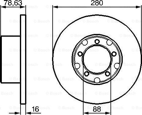 BOSCH 0 986 478 201 - Əyləc Diski furqanavto.az