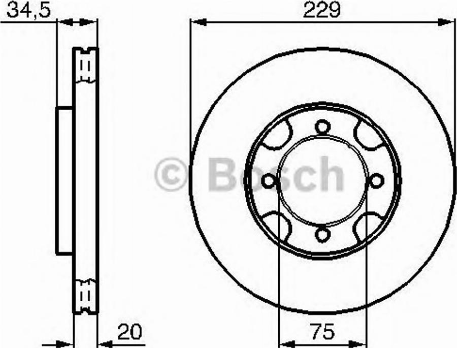 BOSCH 0 986 478 207 - Əyləc Diski furqanavto.az