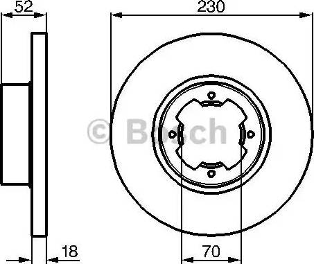 BOSCH 0 986 478 285 - Əyləc Diski furqanavto.az