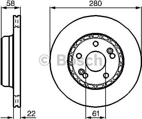 BOSCH 0 986 478 280 - Əyləc Diski furqanavto.az