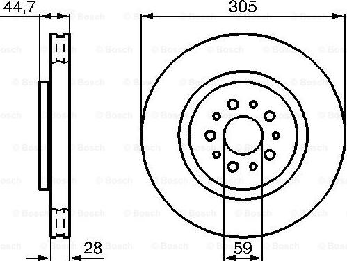 BOSCH 0 986 478 711 - Əyləc Diski furqanavto.az