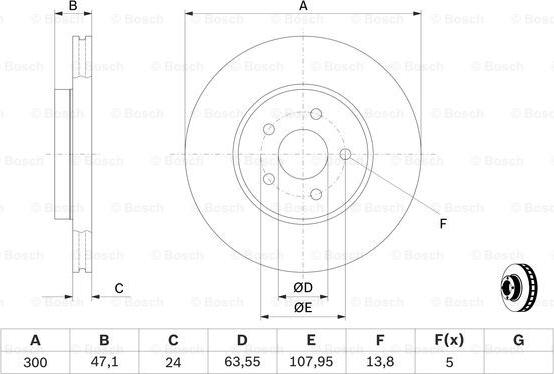 BOSCH 0 986 479 B44 - Əyləc Diski furqanavto.az