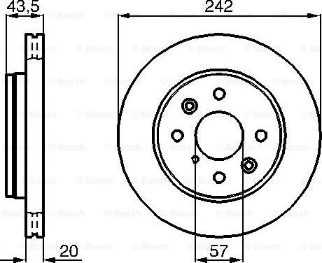 BOSCH 0 986 478 781 - Əyləc Diski furqanavto.az