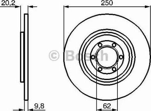 BOSCH 0 986 478 739 - Əyləc Diski furqanavto.az