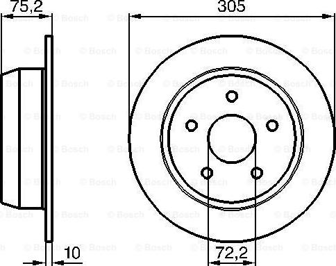 BOSCH 0 986 478 771 - Əyləc Diski furqanavto.az