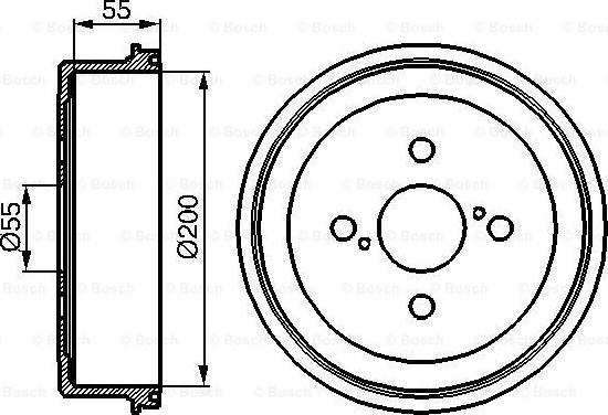 BOSCH 0 986 477 090 - Əyləc barabanı furqanavto.az