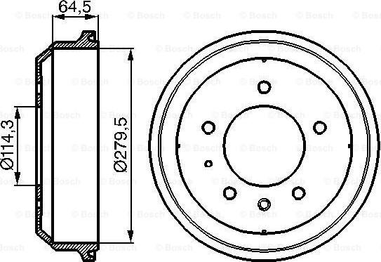 BOSCH 0 986 477 093 - Əyləc barabanı furqanavto.az