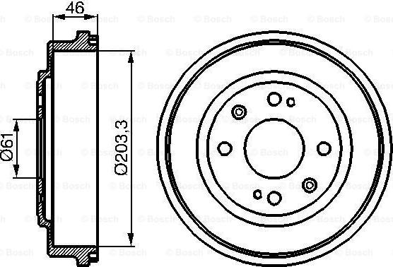 BOSCH 0 986 477 059 - Əyləc barabanı furqanavto.az