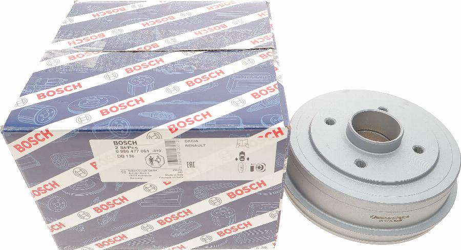 BOSCH 0 986 477 061 - Əyləc barabanı furqanavto.az