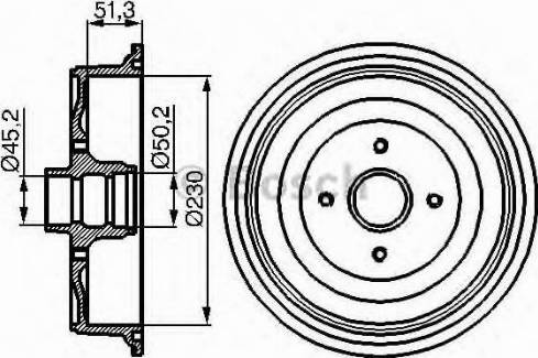 BOSCH 0986477011 - Əyləc barabanı www.furqanavto.az