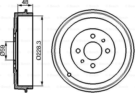 BOSCH 0 986 477 088 - Əyləc barabanı furqanavto.az