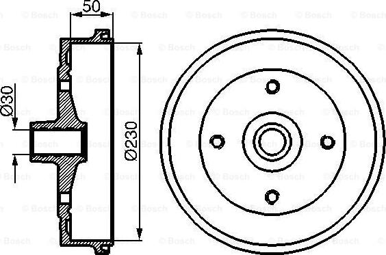 BOSCH 0 986 477 030 - Əyləc barabanı furqanavto.az