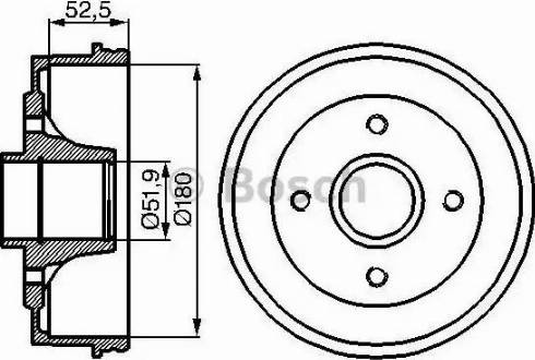 BOSCH 0 986 477 076 - Əyləc barabanı furqanavto.az