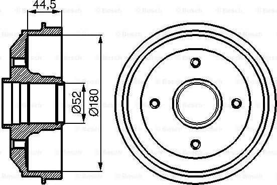 BOSCH 0 986 477 070 - Əyləc barabanı furqanavto.az