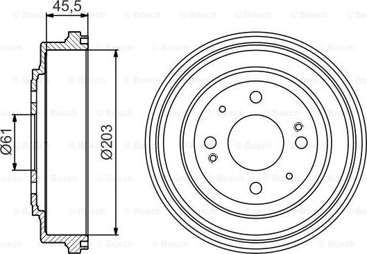 BOSCH 0 986 477 166 - Əyləc barabanı furqanavto.az