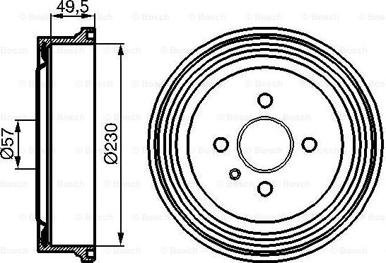 BOSCH 0 986 477 100 - Əyləc barabanı furqanavto.az