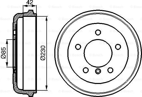 BOSCH 0 986 477 101 - Əyləc barabanı furqanavto.az