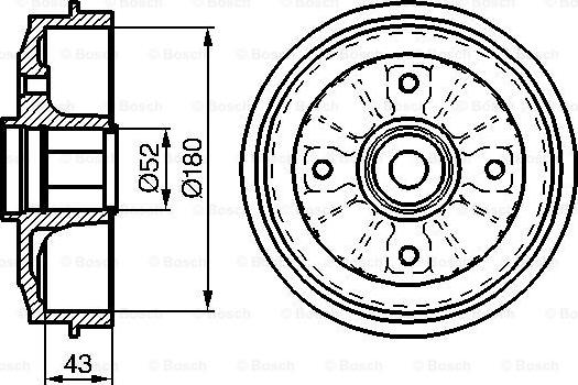 BOSCH 0 986 477 114 - Əyləc barabanı furqanavto.az