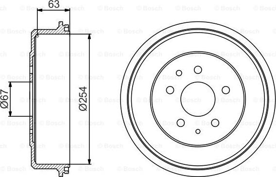 BOSCH 0 986 477 183 - Əyləc barabanı furqanavto.az