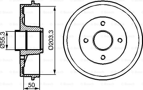 BOSCH 0 986 477 121 - Əyləc barabanı furqanavto.az