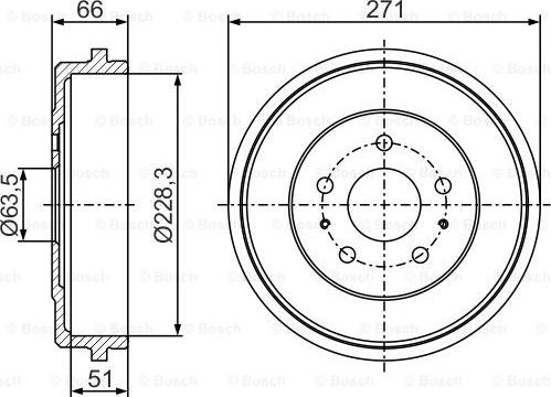 BOSCH 0 986 477 291 - Əyləc barabanı furqanavto.az