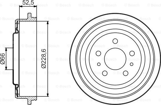 BOSCH 0 986 477 248 - Əyləc barabanı furqanavto.az