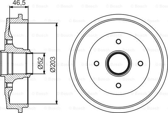 BOSCH 0 986 477 253 - Əyləc barabanı furqanavto.az