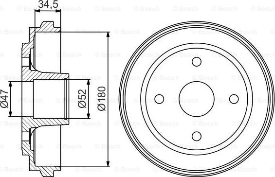 BOSCH 0 986 477 263 - Əyləc barabanı furqanavto.az