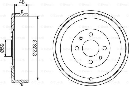 BOSCH 0 986 477 212 - Əyləc barabanı furqanavto.az