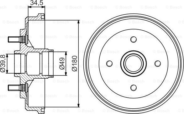 BOSCH 0 986 477 239 - Əyləc barabanı furqanavto.az