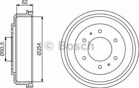 BOSCH 0 986 477 237 - Əyləc barabanı furqanavto.az