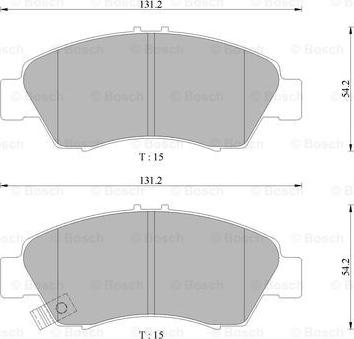 BOSCH 0 986 505 406 - Əyləc altlığı dəsti, əyləc diski furqanavto.az