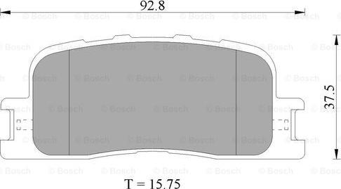 BOSCH 0 986 505 403 - Əyləc altlığı dəsti, əyləc diski furqanavto.az