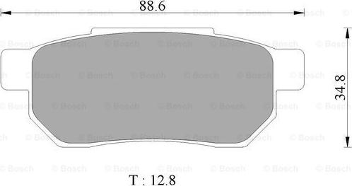 BOSCH 0 986 505 374 - Əyləc altlığı dəsti, əyləc diski furqanavto.az