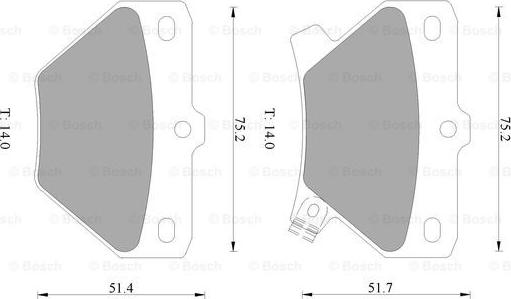 BOSCH 0 986 505 226 - Əyləc altlığı dəsti, əyləc diski furqanavto.az