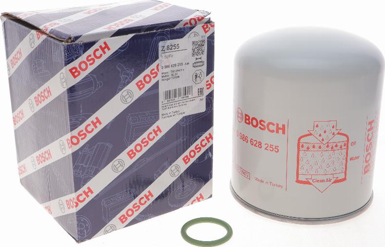 BOSCH 0 986 628 255 - Hava qurutma kartuşu, sıxılmış hava sistemi furqanavto.az