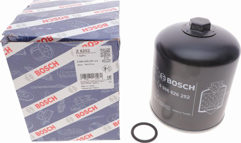 BOSCH 0 986 628 252 - Hava qurutma kartuşu, sıxılmış hava sistemi furqanavto.az